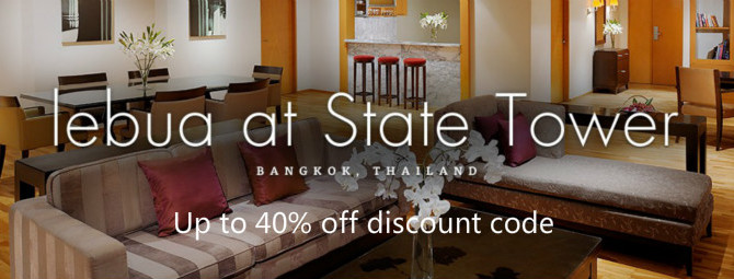 State Tower Lebua Hotel up to 40% off discount code and free Wi-Fi – Book by March 31, 2015